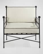 Image 3 of 8: Avery Neoclassical Outdoor Lounge Chair