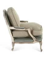 Image 3 of 4: Old Hickory Tannery Misty Bergere Chair