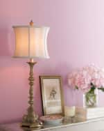 Image 2 of 2: Couture Lamps Silver Etienne Table Lamp