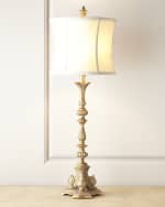 Image 1 of 2: Couture Lamps Silver Etienne Table Lamp