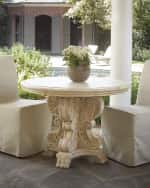 Image 1 of 6: 42" Scrollwork Outdoor Dining Table