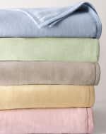 Image 1 of 2: Sferra St. Mortiz King Plush Combed Cotton Blanket
