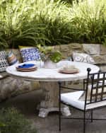 Image 3 of 3: 60" Scrollwork Outdoor Dining Table
