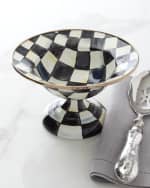 Image 1 of 2: MacKenzie-Childs Small Courtly Check Compote