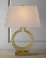 Image 1 of 3: Visual Comfort Signature Large Ring Table Lamp By Chapman & Myers