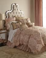 Image 1 of 3: Sweet Dreams King Alessandra Scalloped Damask Duvet Cover