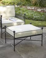 Image 1 of 2: Avery Neoclassical Outdoor Ottoman