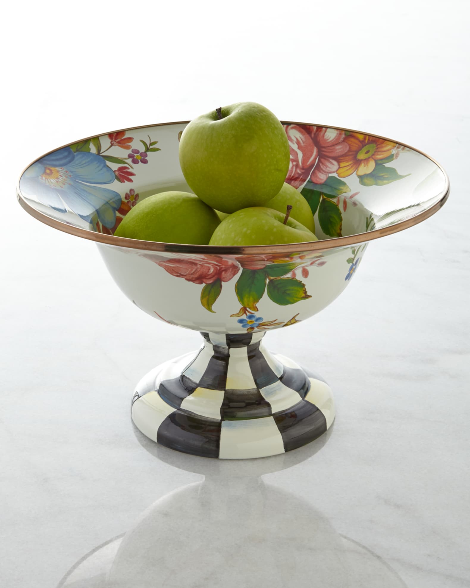 MacKenzie-Childs Large Flower Market Compote