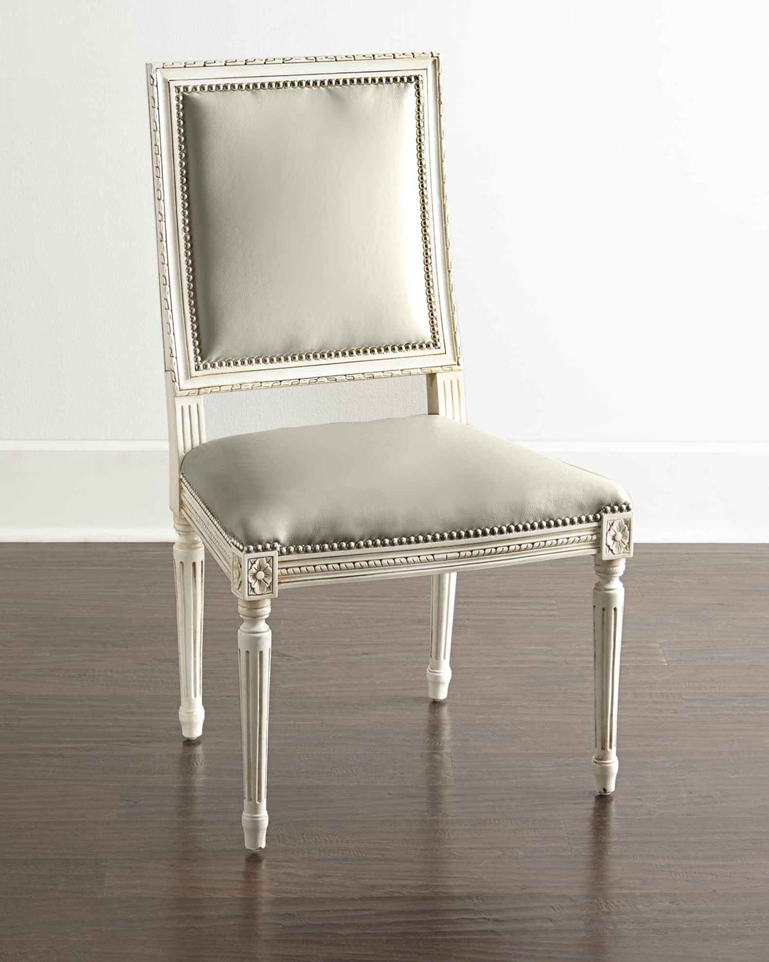 Massoud Ingram Leather Dining Chair, D7
