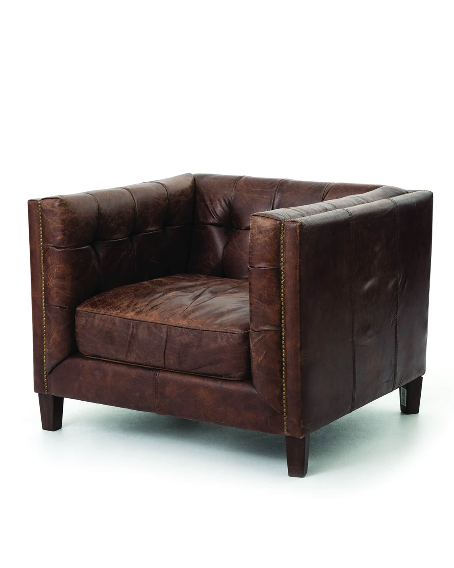 Four Hands Abbott Leather Club Chair