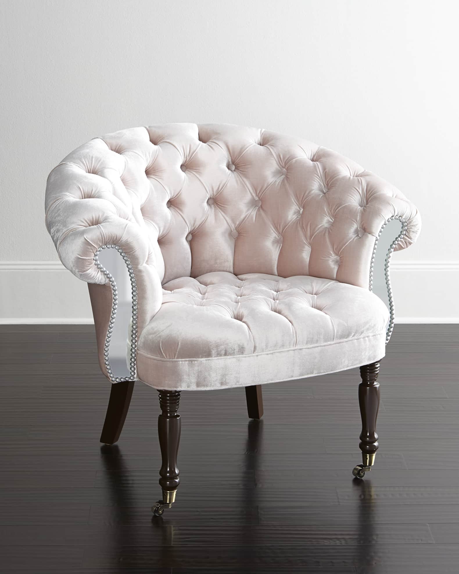 Haute House Blush Sausalito Mirrored Chair