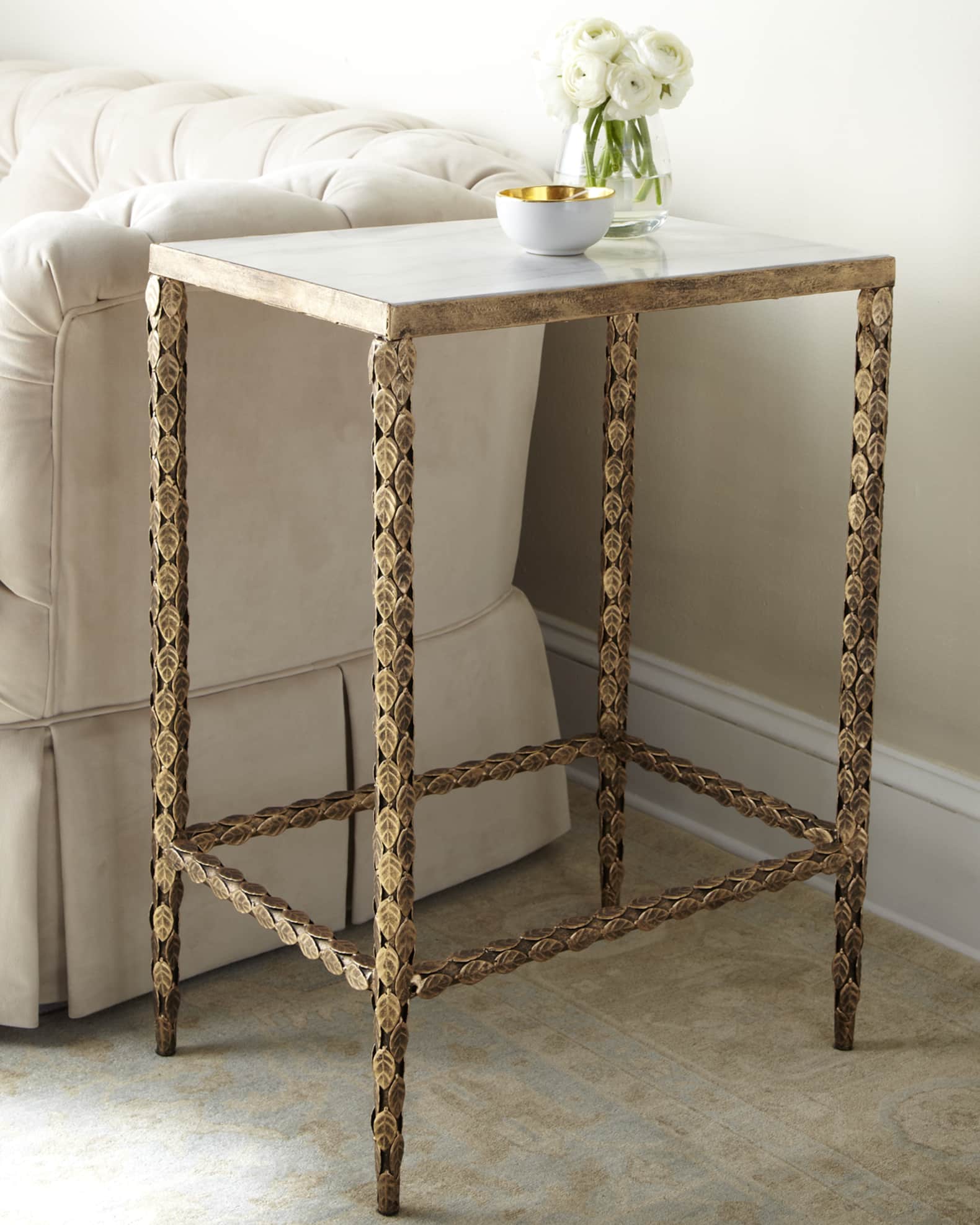 Lena Marble Top Side Table