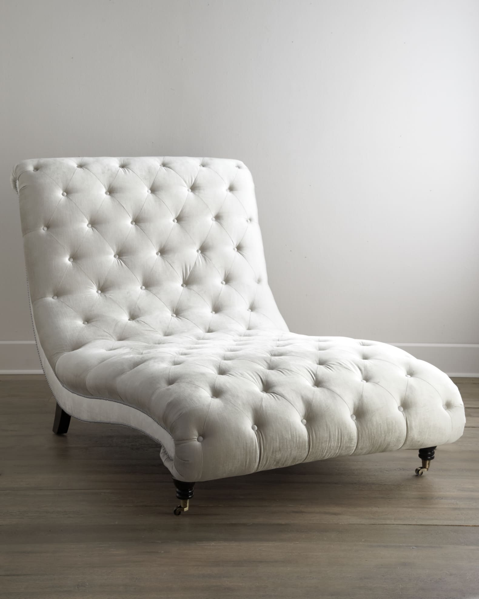 Haute House Tufted Silver Chaise