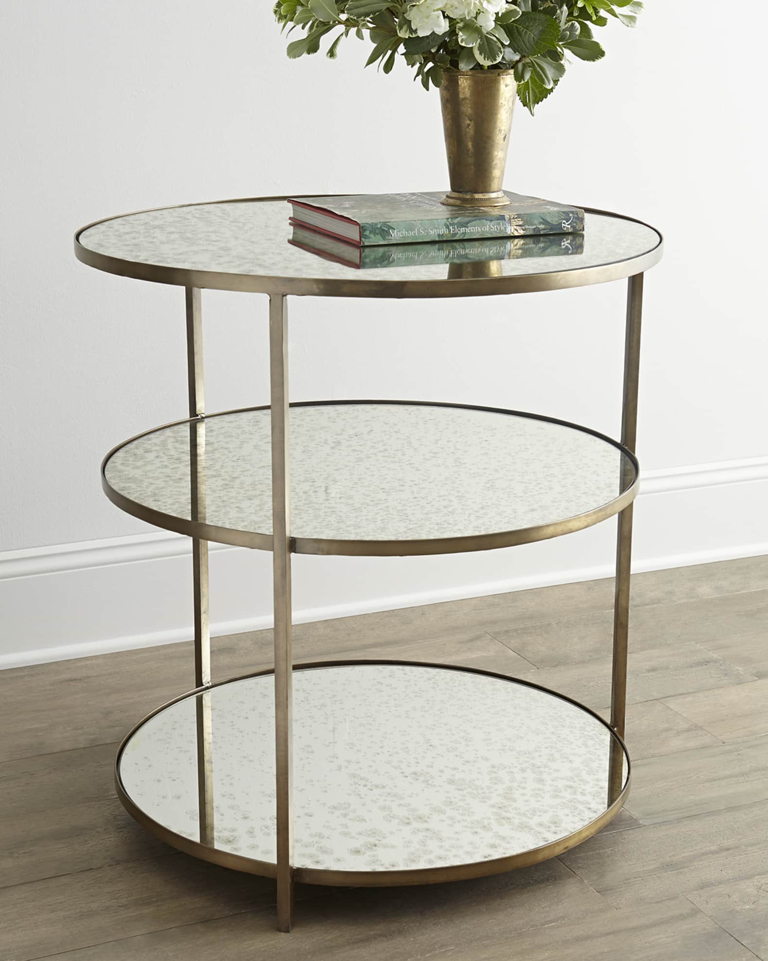 Arteriors Whitney Mirrored Side Table
