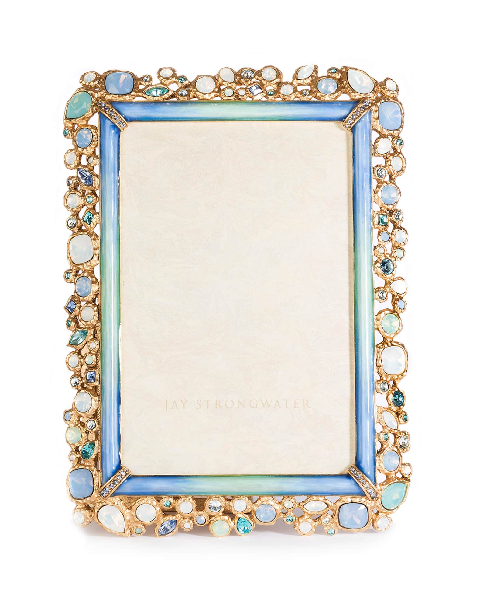 Jay Strongwater Emery Bejeweled Picture Frame, 4" x 6"
