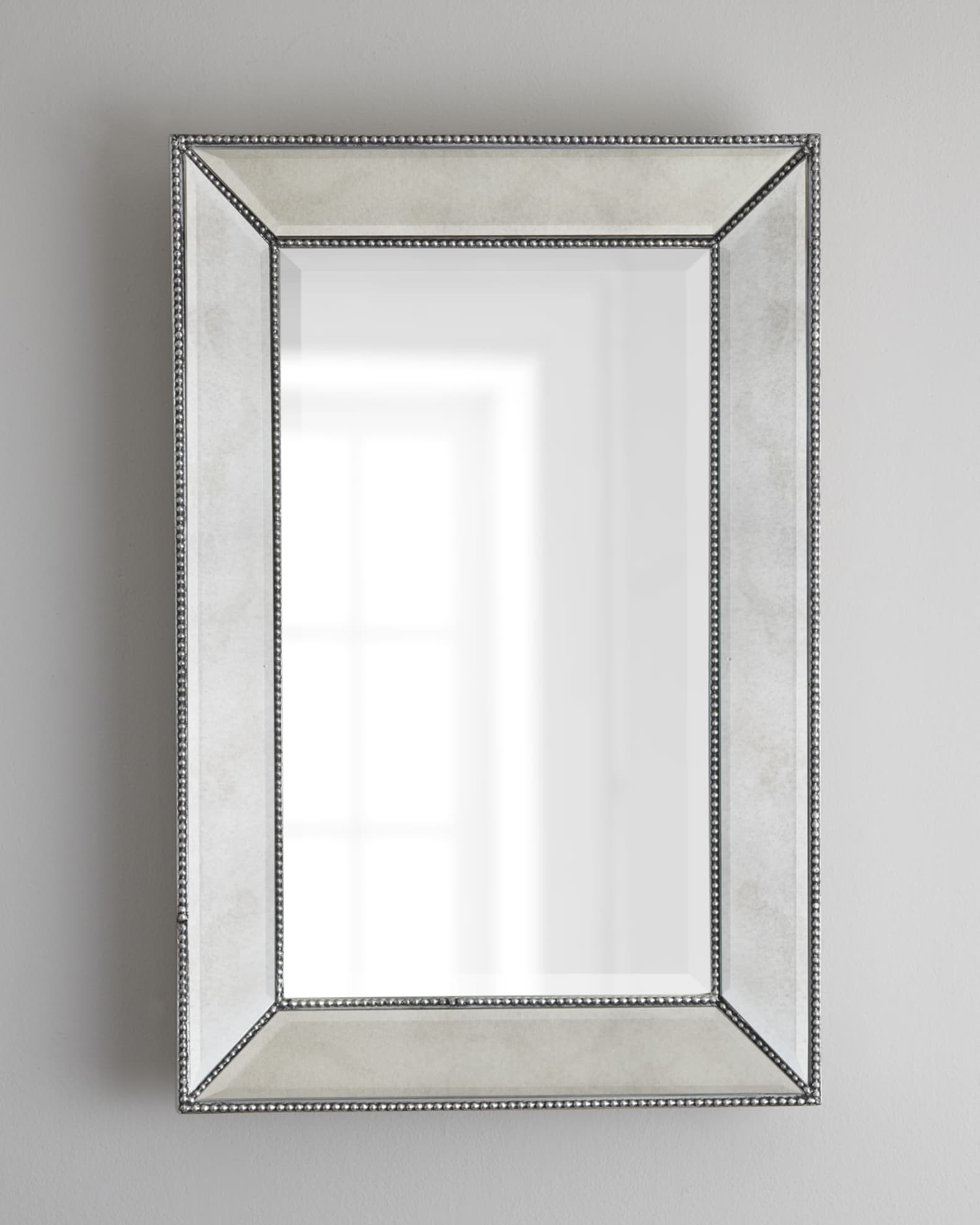 Beaded Wall Mirror, 24"W