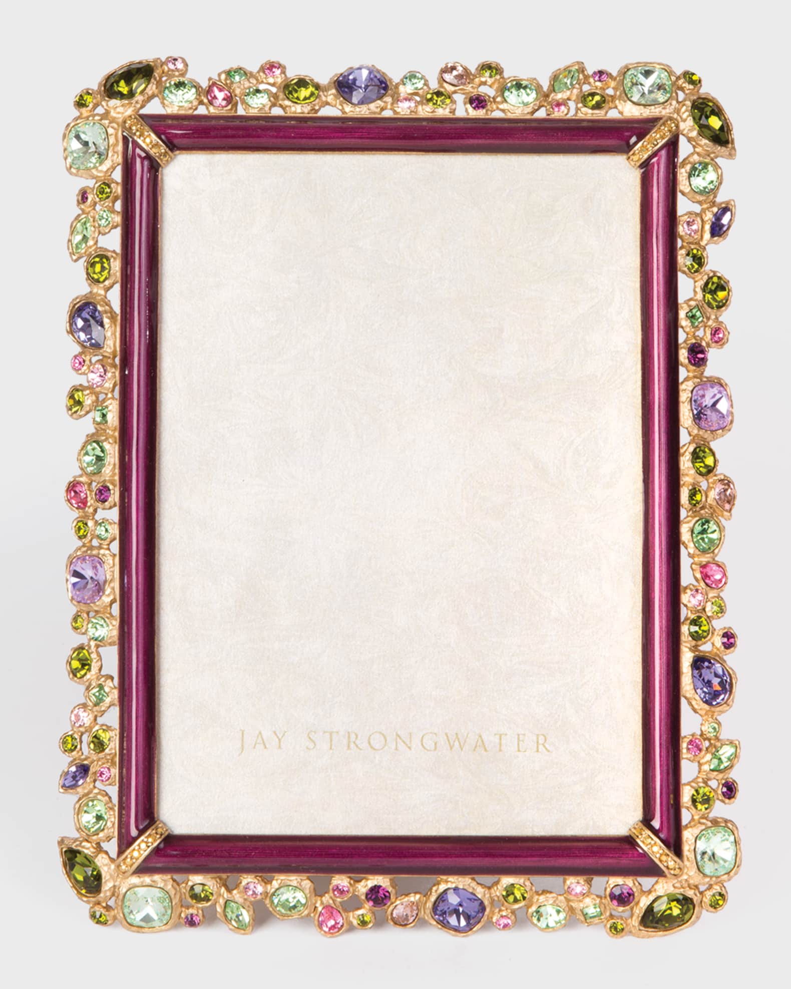 Jay Strongwater Leslie Bejeweled Picture Frame, 5" x 7"