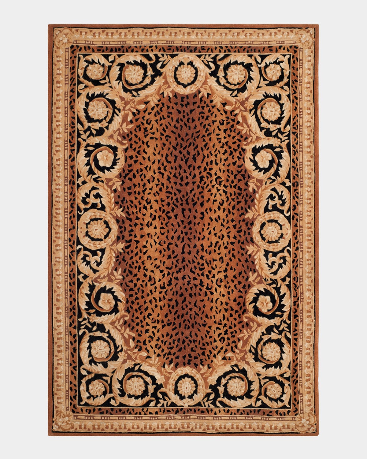 Roman Leopard Rug, 6' x 9'