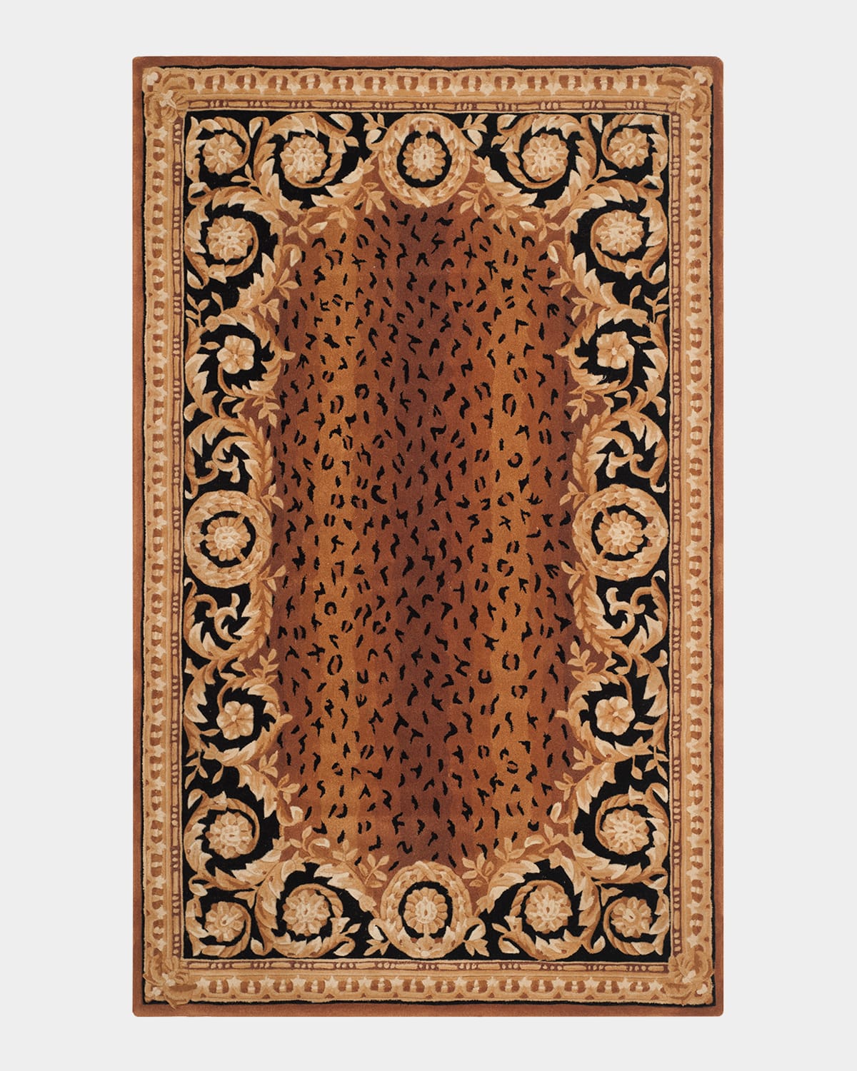 Roman Leopard Rug, 5' x 8'