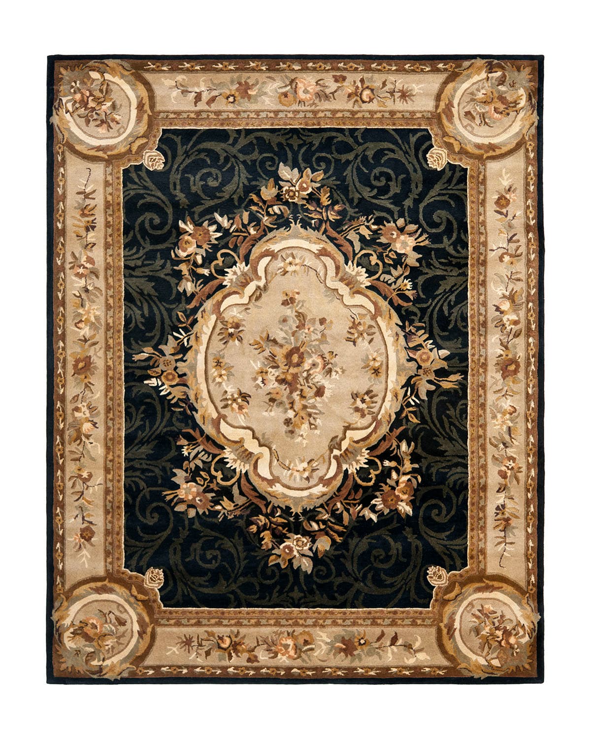 Aubusson Night Rug, 10' x 14'
