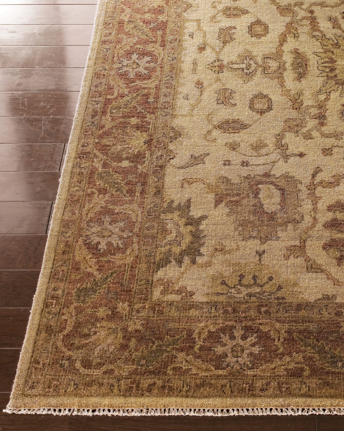 Latte Rust Oushak Rug, 6' x 9'