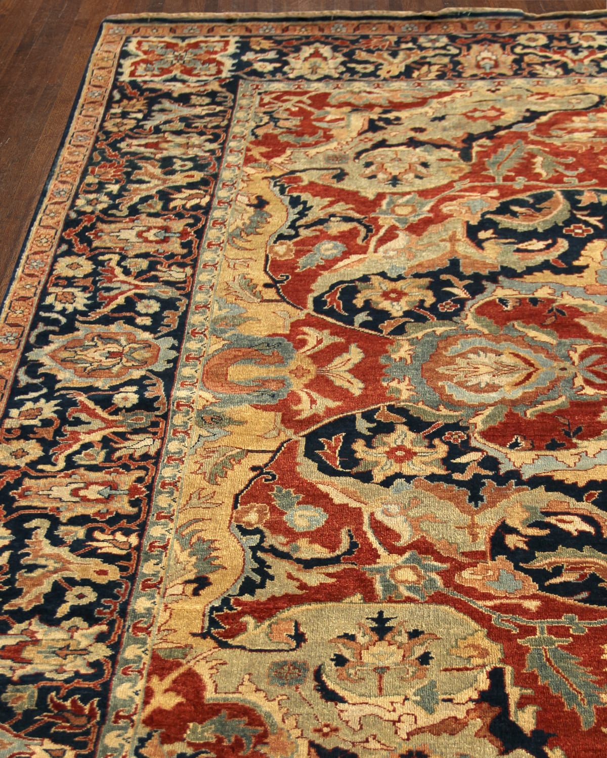 Bergeron Antiqued Weave Serapi Rug, 6' x 9'
