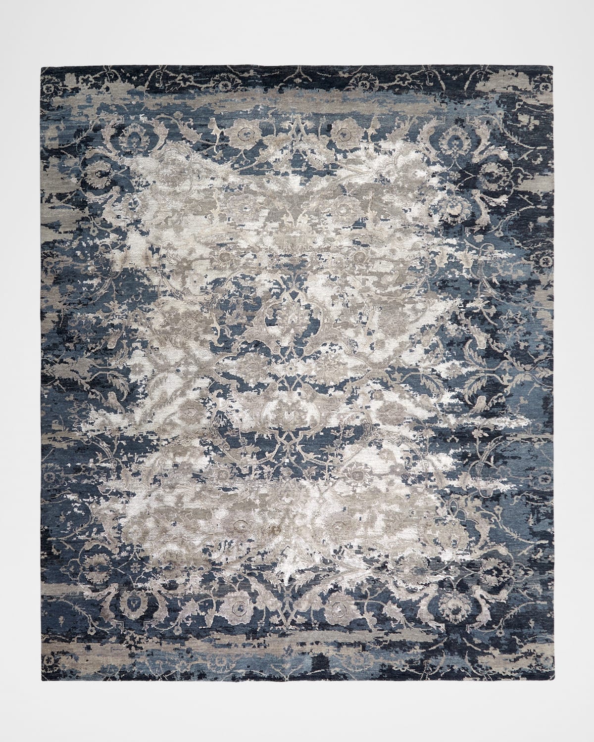 Deep Horizon Hand-Knotted Runner, 3' x 10'