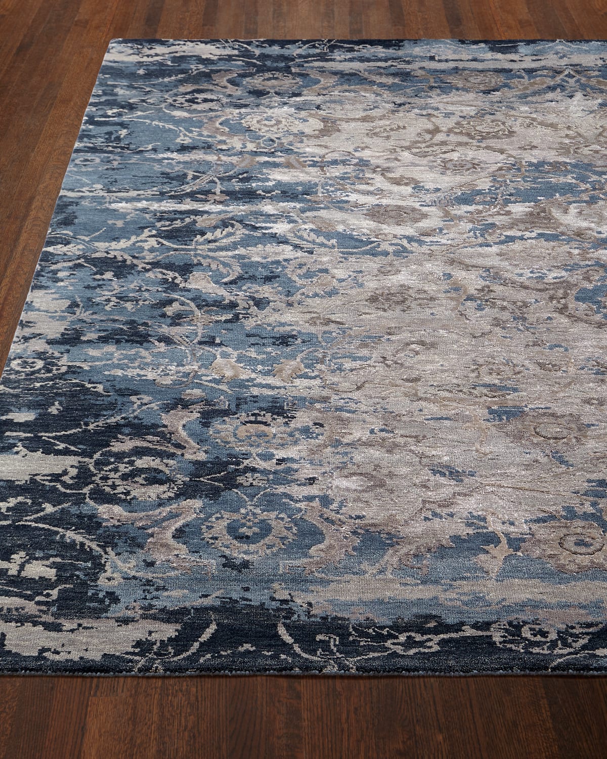 Deep Horizon Hand-Knotted Rug, 10' x 14'