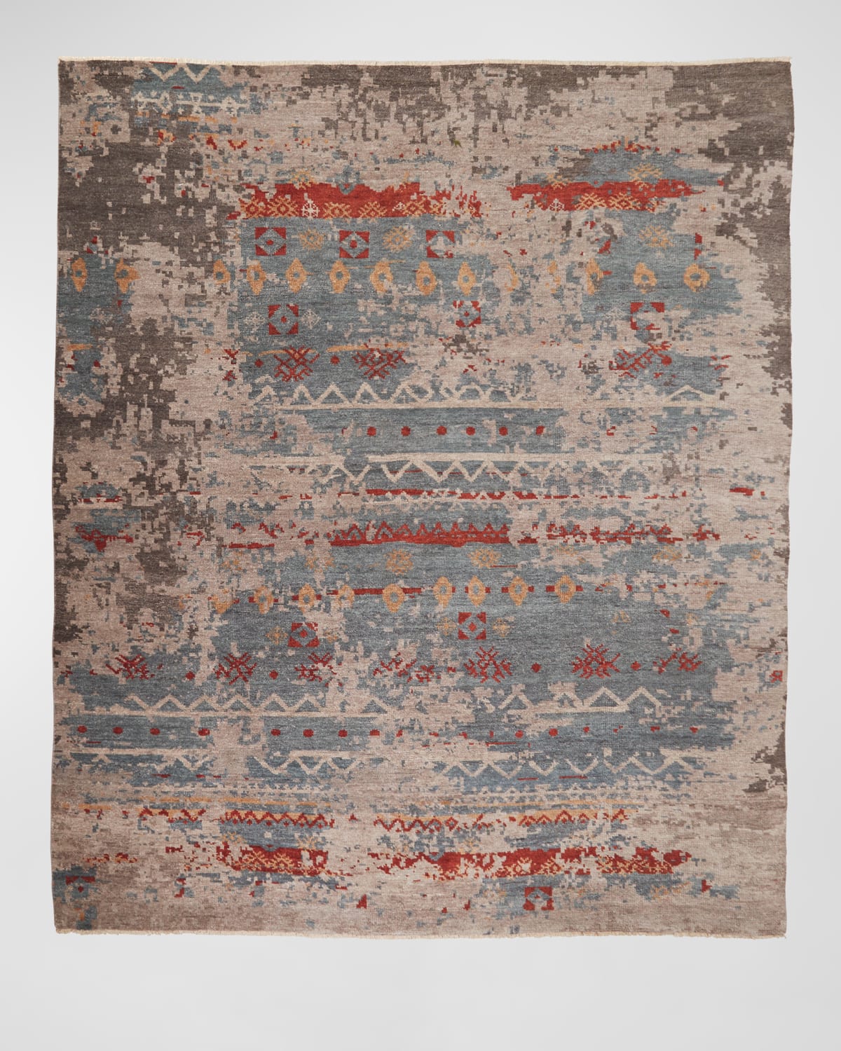 Daisa Clay Hand-Knotted Runner Rug, 3' x 10'