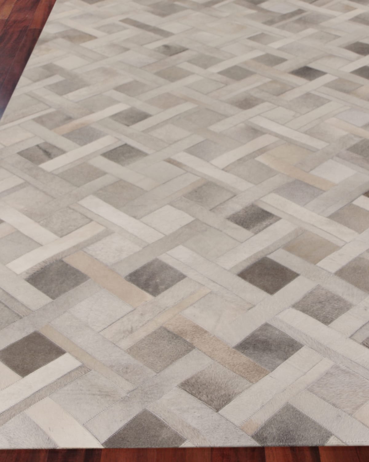 Austin Hairhide Hand-Stitched Rug, 5' x 8'