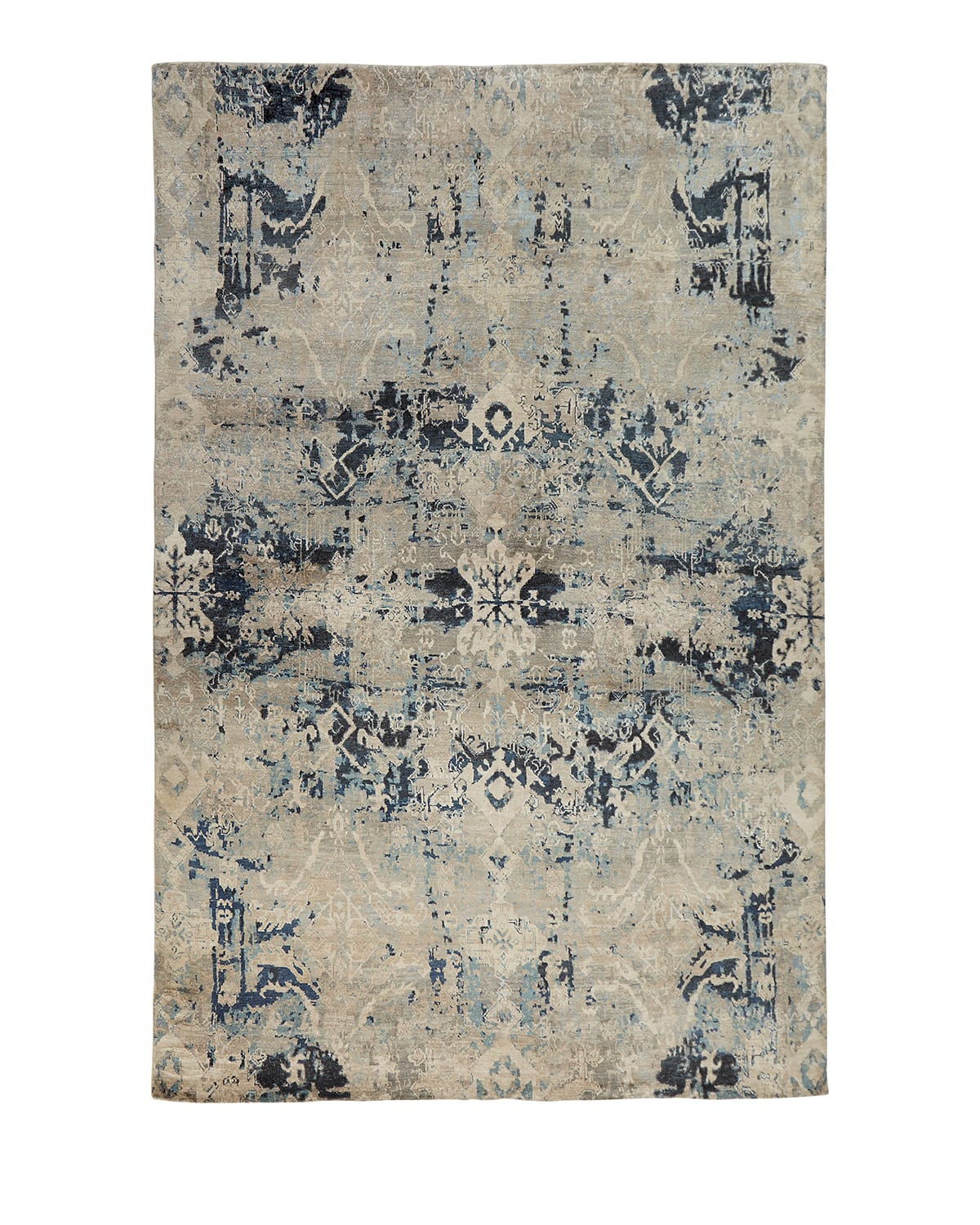 Zaffre Hand-Knotted Rug, 4' x 6'