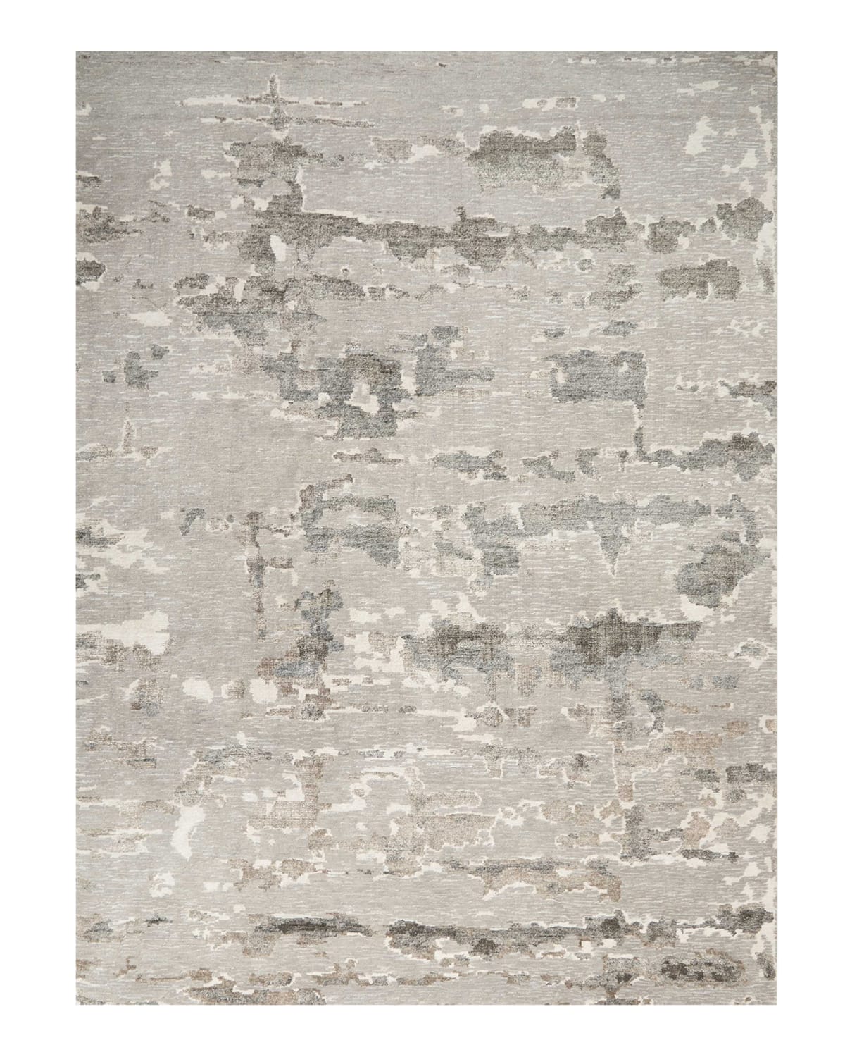 Aquarelle Natural Truffle Hand-Knotted Rug, 9' x 12'