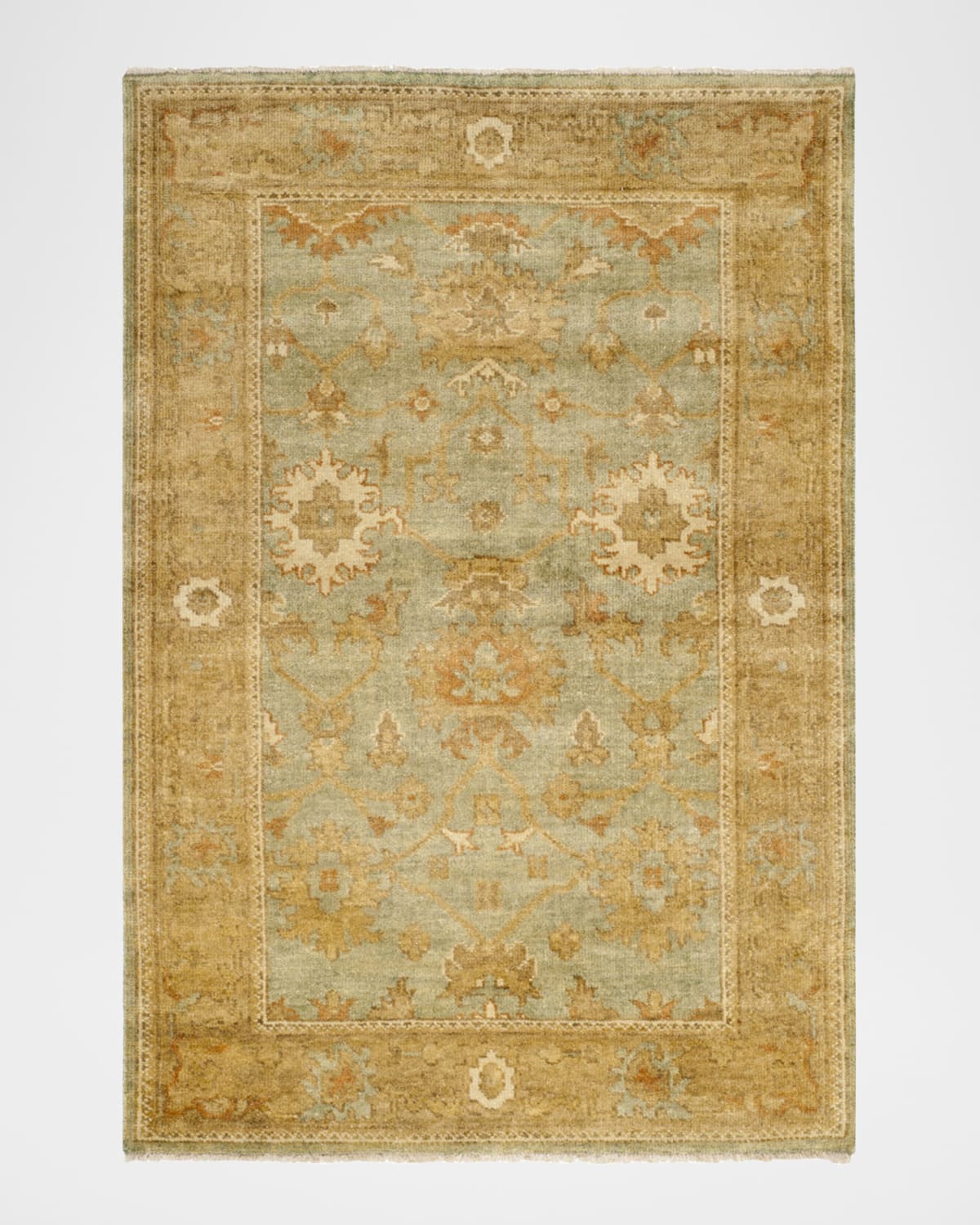 Vegetable Vine Oushak Rug, 8' x 10'