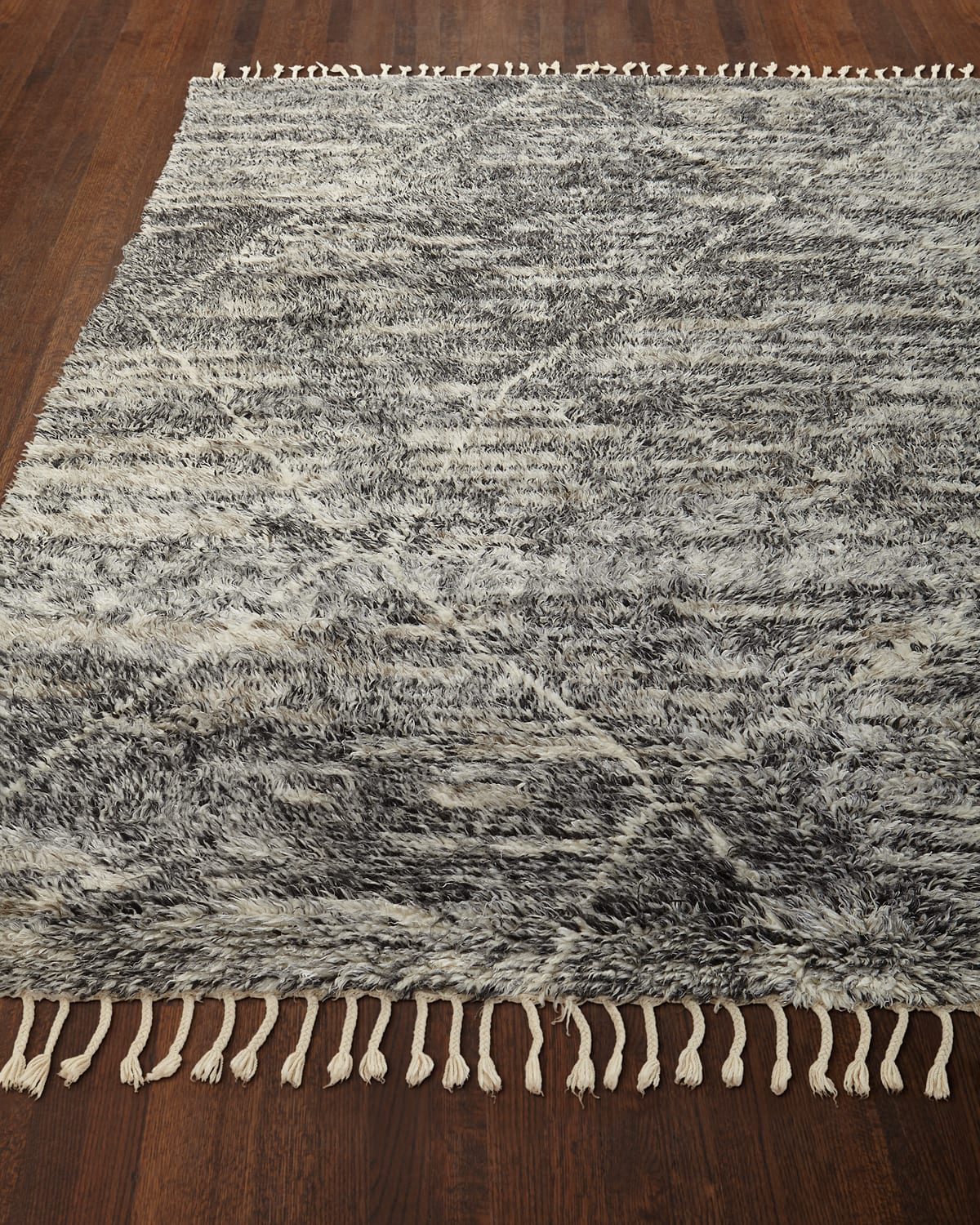 Reanna Hand-Knotted Shag Rug, 6' x 8' at RugsBySize.com
