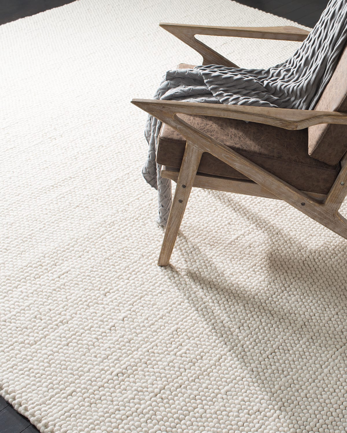 Carisbrooke Cream Hand-Woven Runner, 2' x 8'