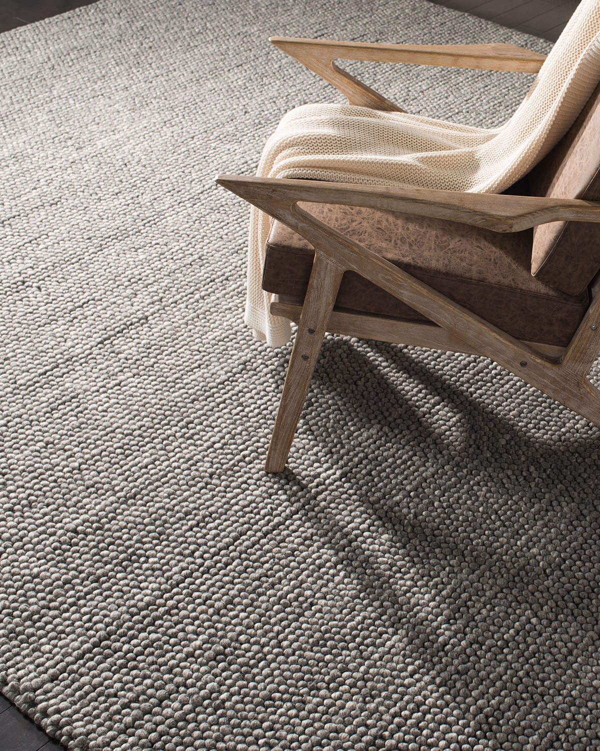 Carisbrooke Gray Hand-Woven Runner, 3' x 8'