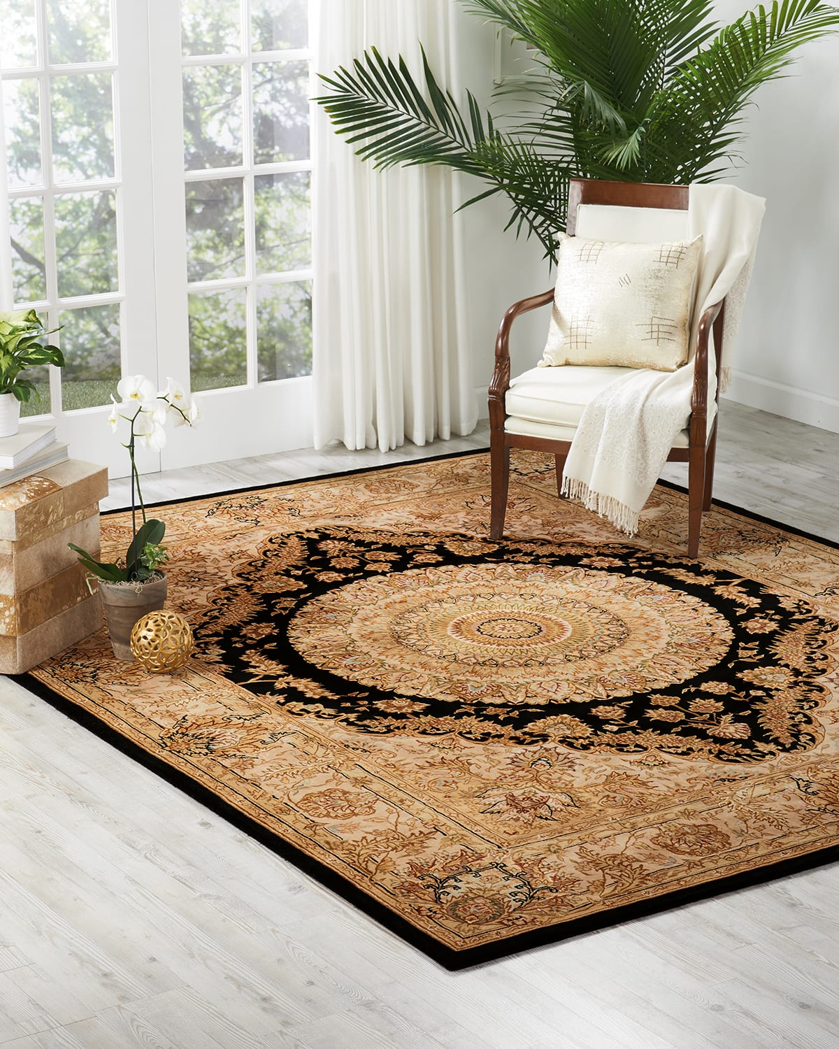 Medallion Hand-Tufted Rug, 8' x 10'
