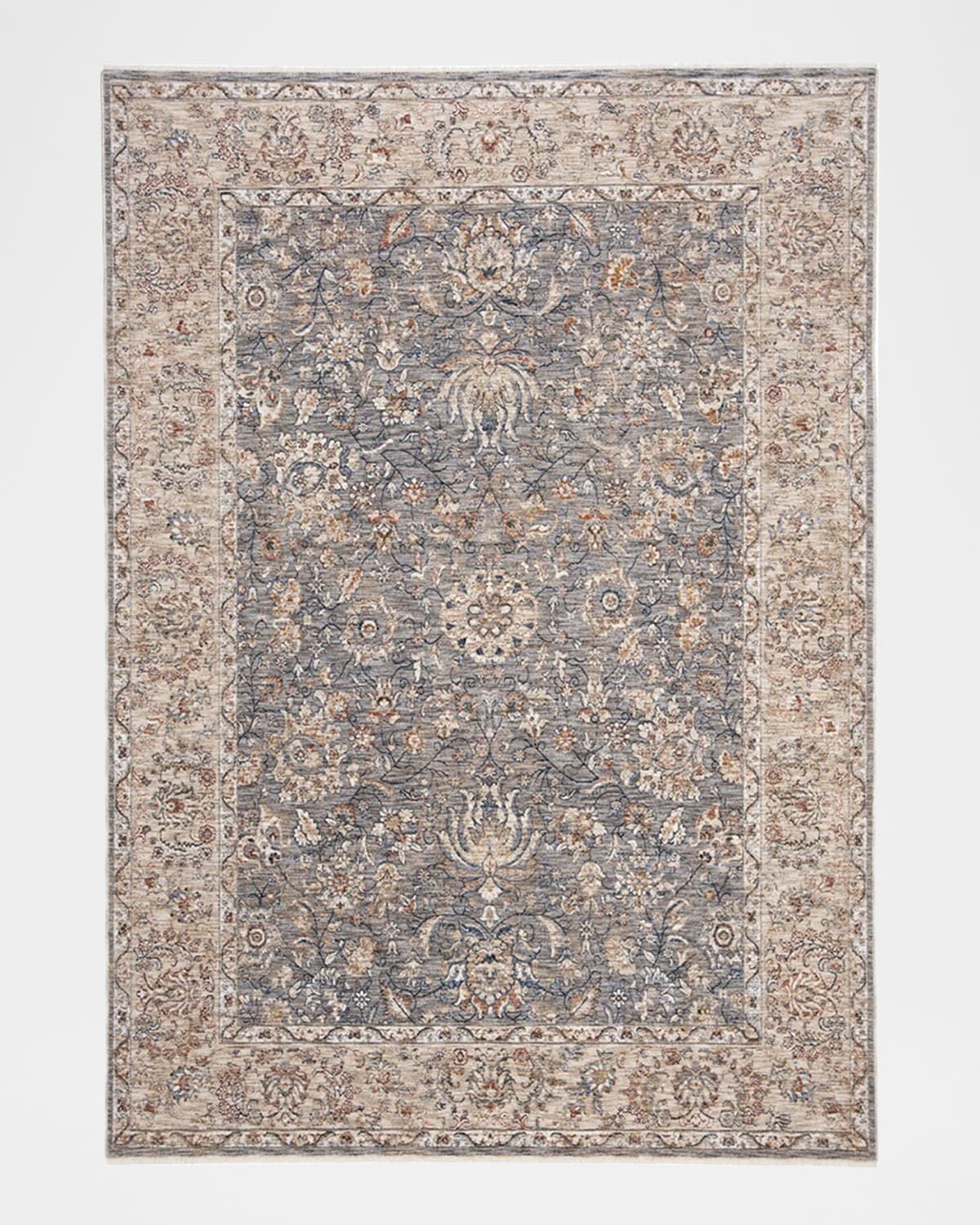 Celia Gray/Ivory Power-Loomed Rug, 9' x 12'