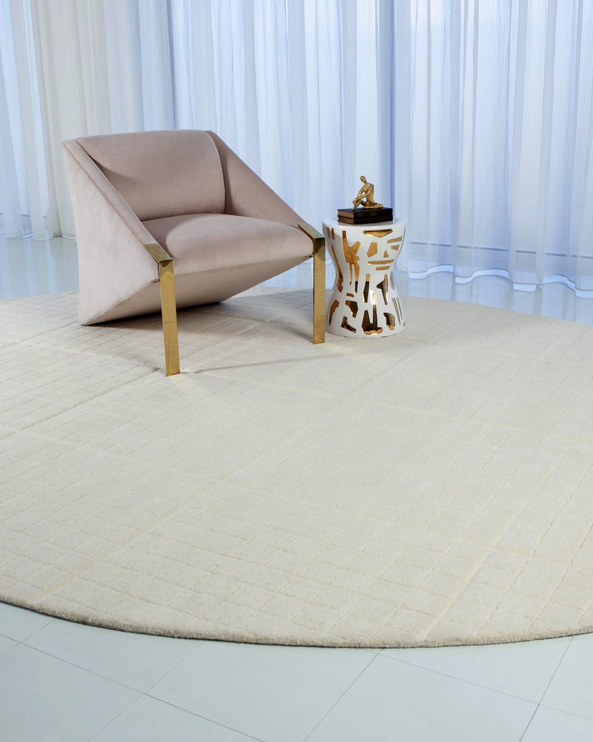 Cuff Link Oval Rug, 9' x 12'