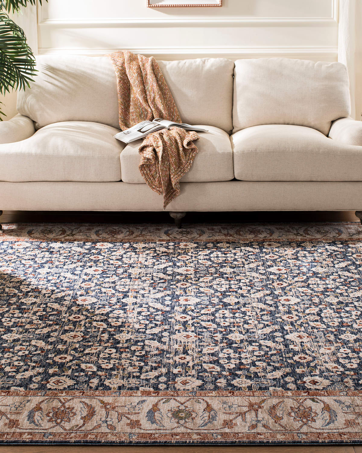 Carlingford Navy Power-Loomed Rug, 10' x 14'