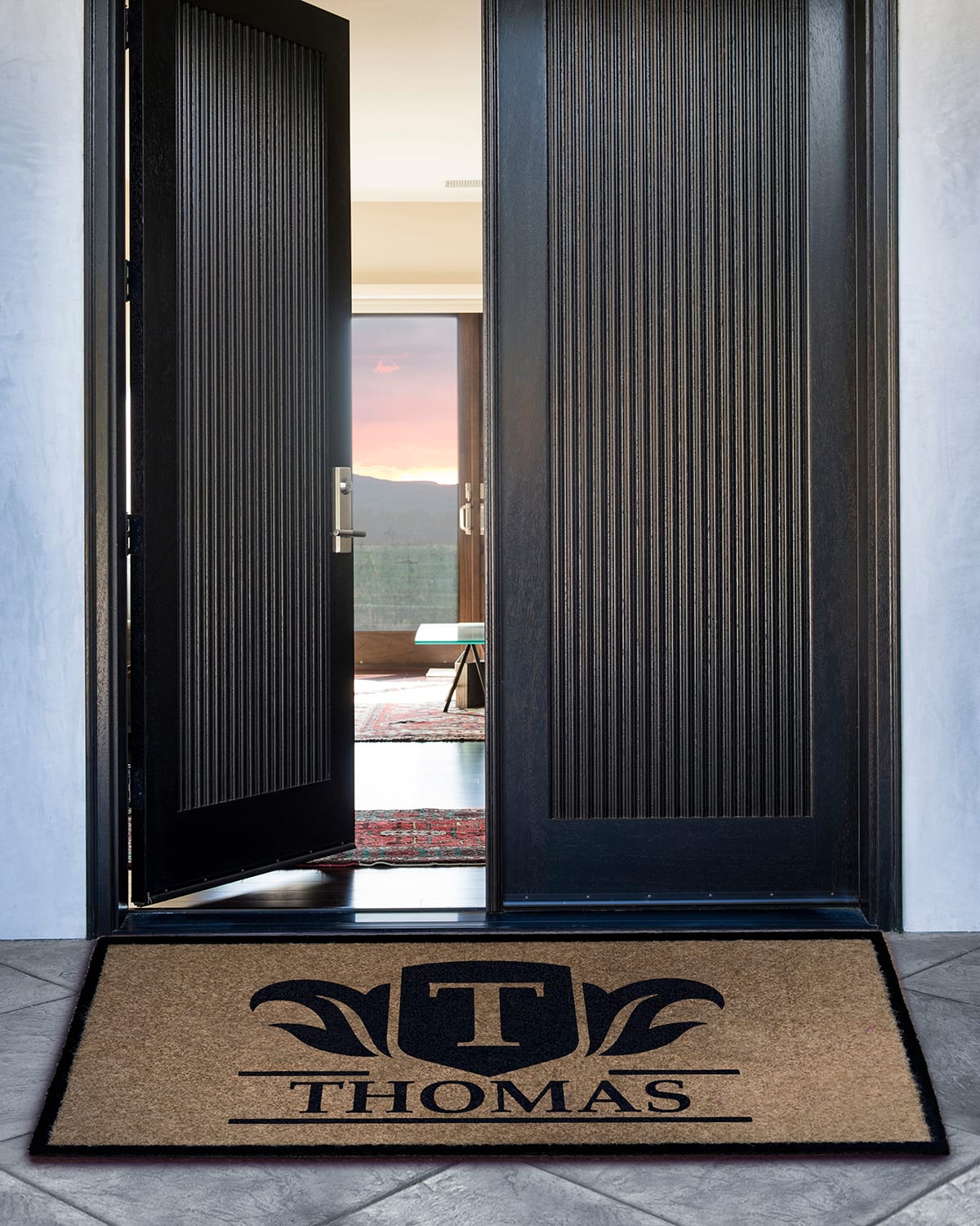 Silver Leaf Outdoor Rug, 2' x 3'