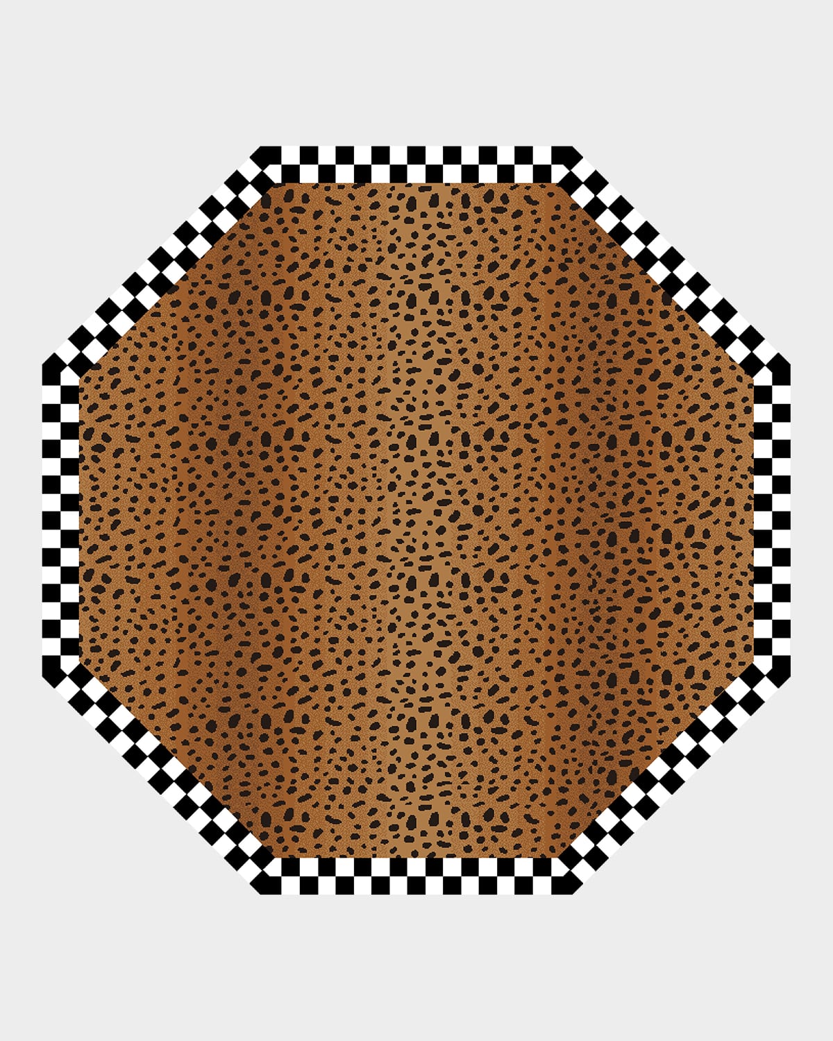 Cheetah Octagon Rug, 6' Round