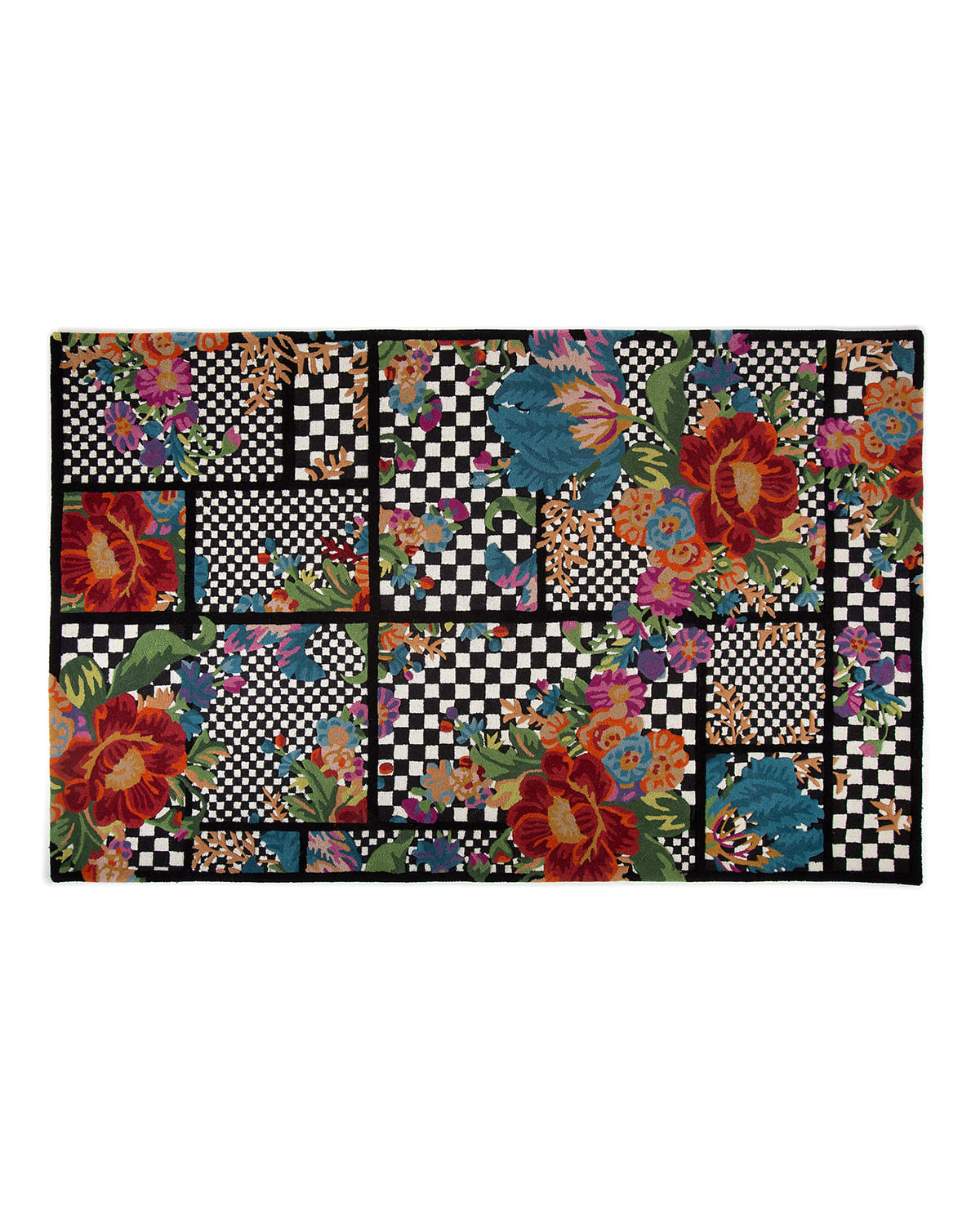 Flower Market Trellis Rug, 5' x 8'