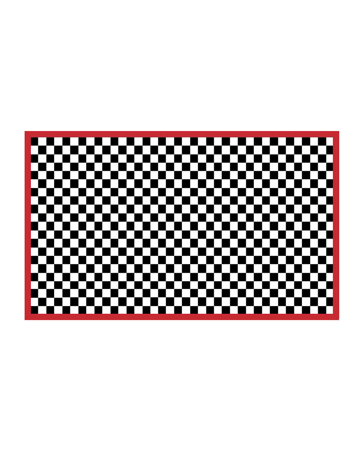 Red Check It Out Rug, 3' x 5'