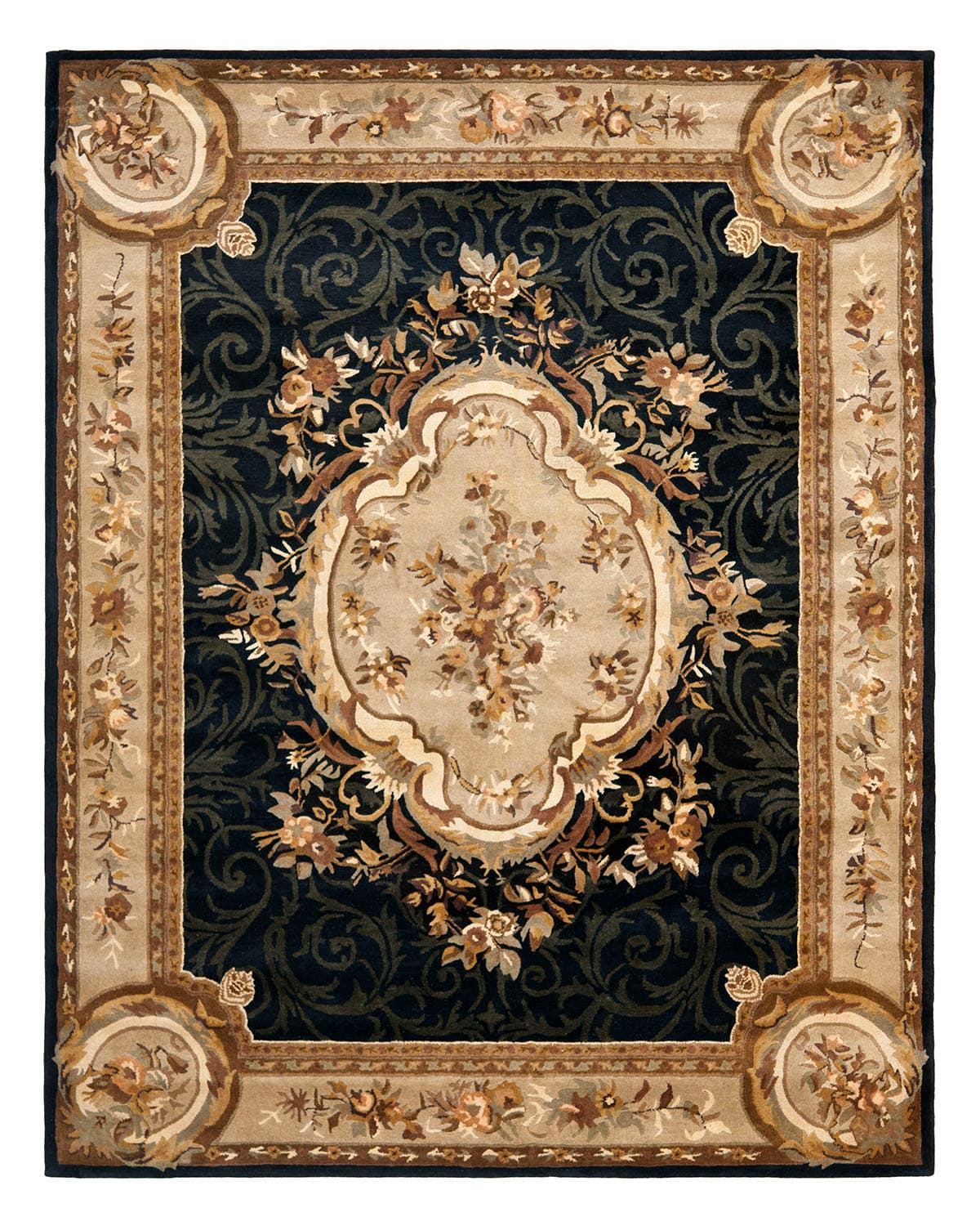 Aubusson Night Rug, 8' x 10'