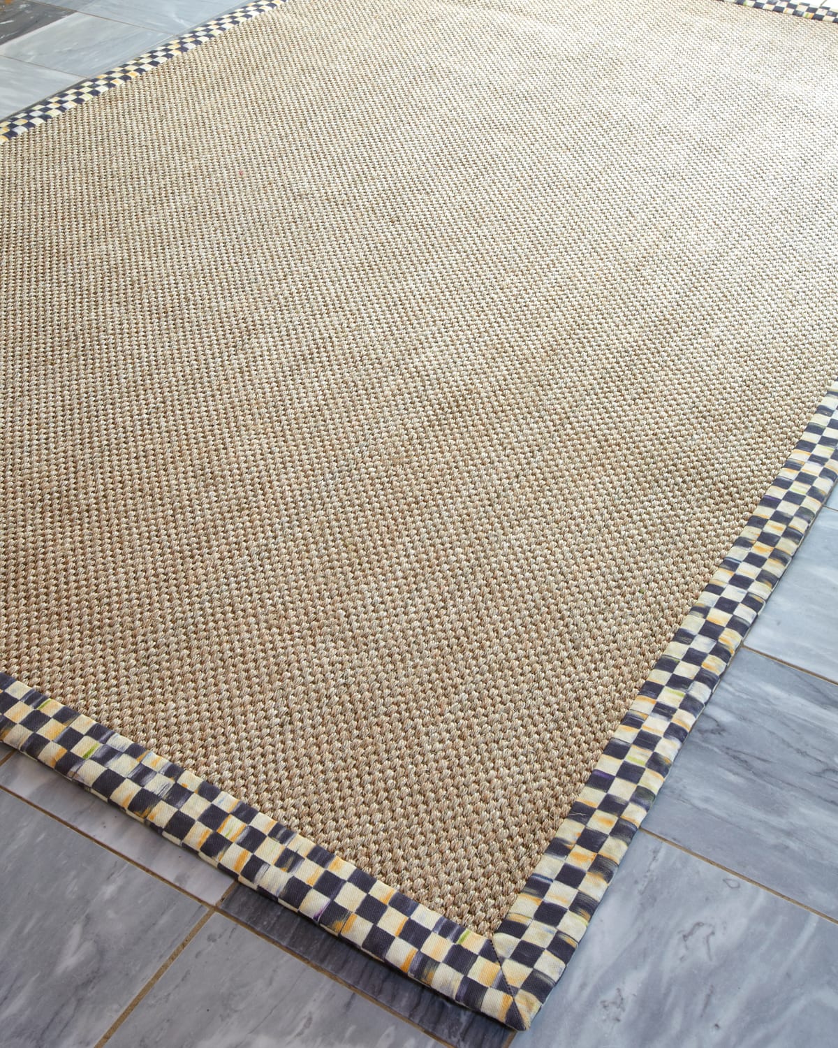 Courtly Check Sisal Rug, 2' x 3'