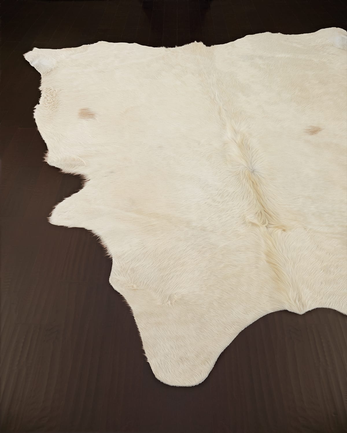 CJ White Hairhide Rug, 5' x 8'