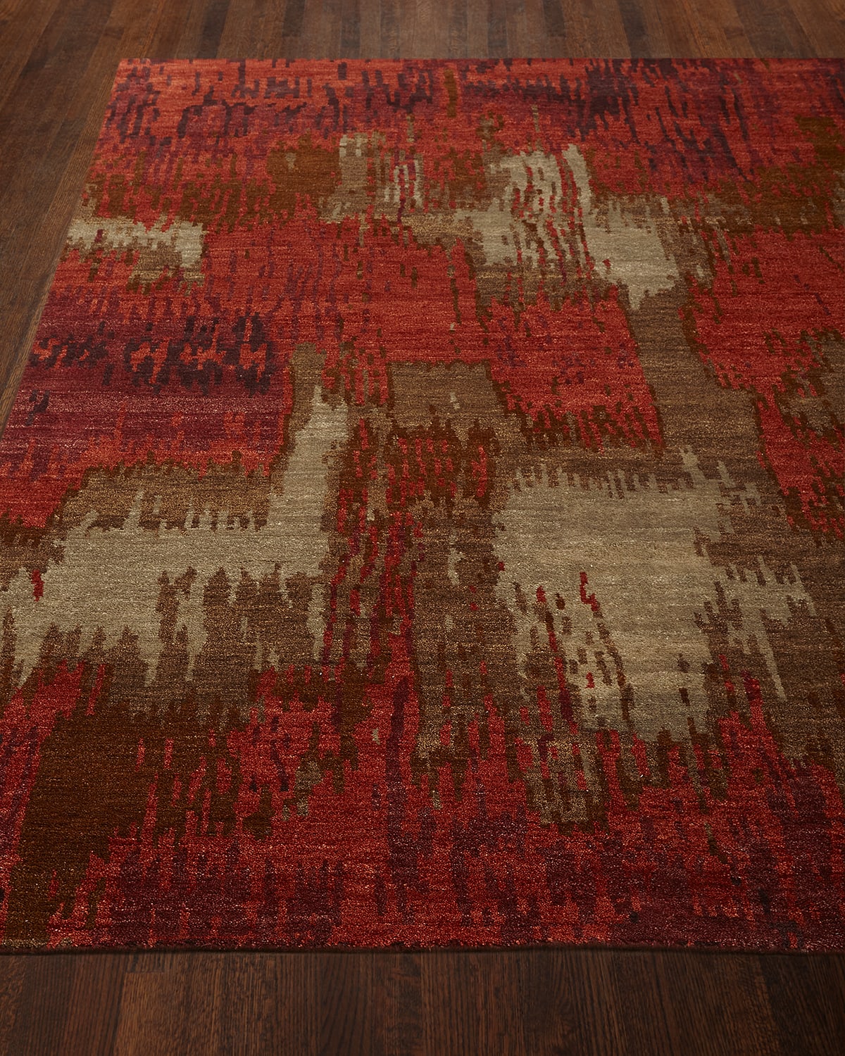 Brick Brushstroke Rug, 9' x 12'