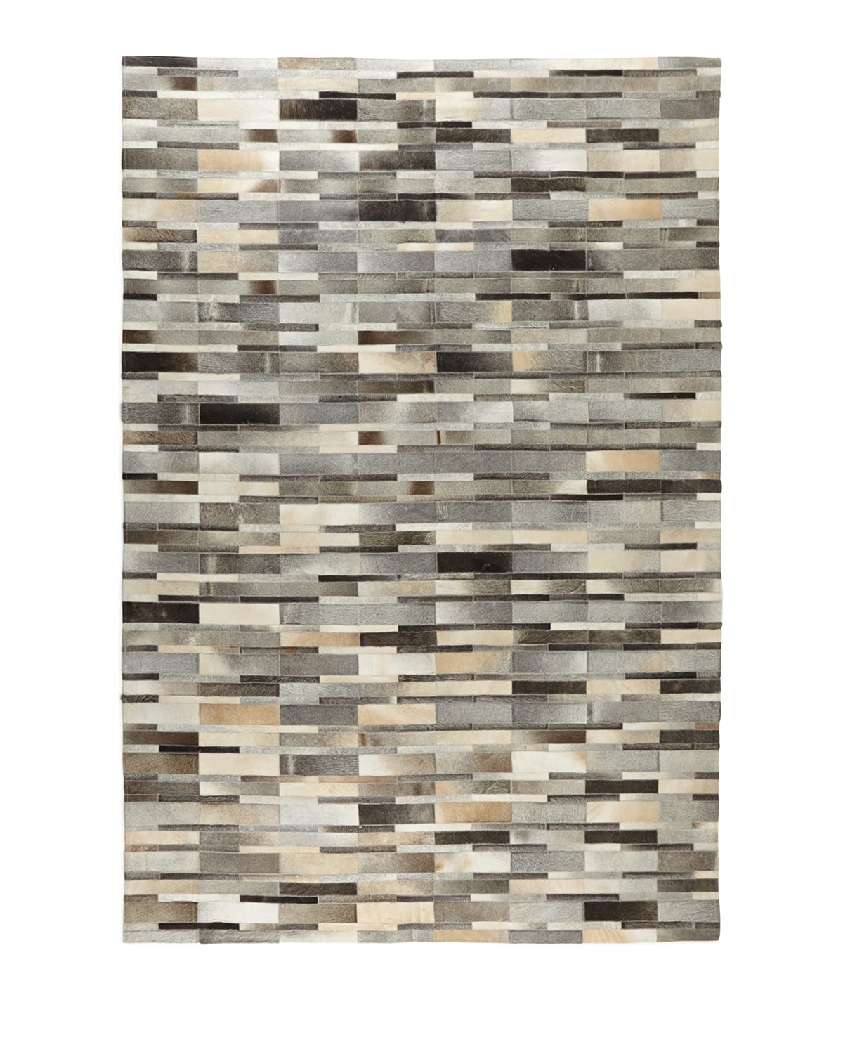 Mosaic Hairhide Rug, 5' x 8'