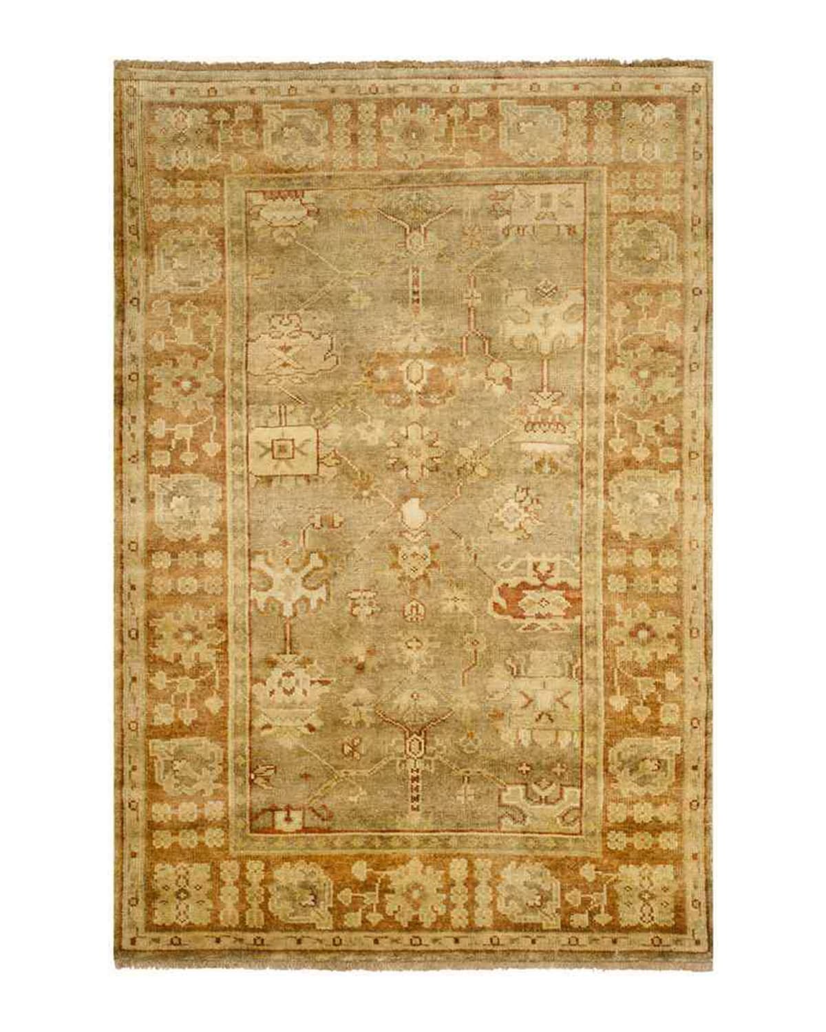Eaton Hand Knotted Oushak Rug, 9' x 12'
